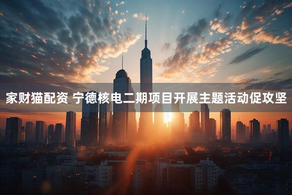 家财猫配资 宁德核电二期项目开展主题活动促攻坚