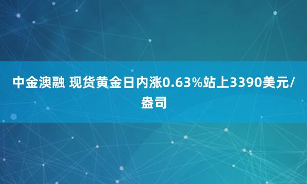 中金澳融 现货黄金日内涨0.63%站上3390美元/盎司
