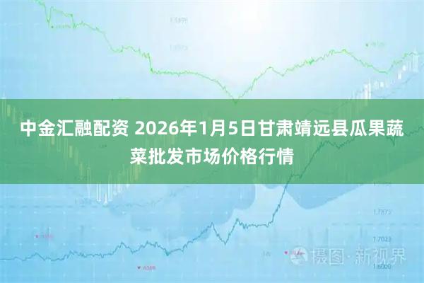中金汇融配资 2026年1月5日甘肃靖远县瓜果蔬菜批发市场价格行情